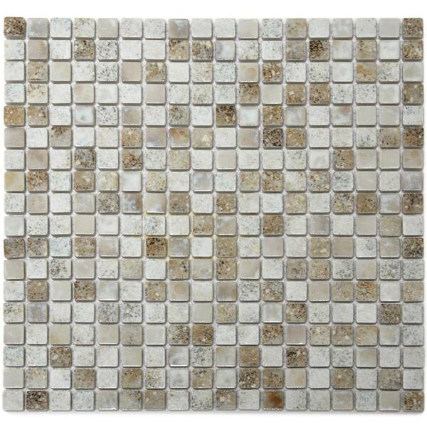 Solistone Terrene Demeter 12 in. x 12 in. x 6 mm Porcelain Mesh-Mounted Mosaic Tile (10 sq. ft. / case)