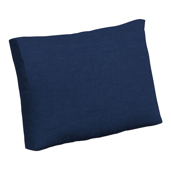 ARDEN SELECTIONS 24 in. x 18 in., Outdoor Deep Seat Pillow Back , Sapphire Blue Leala