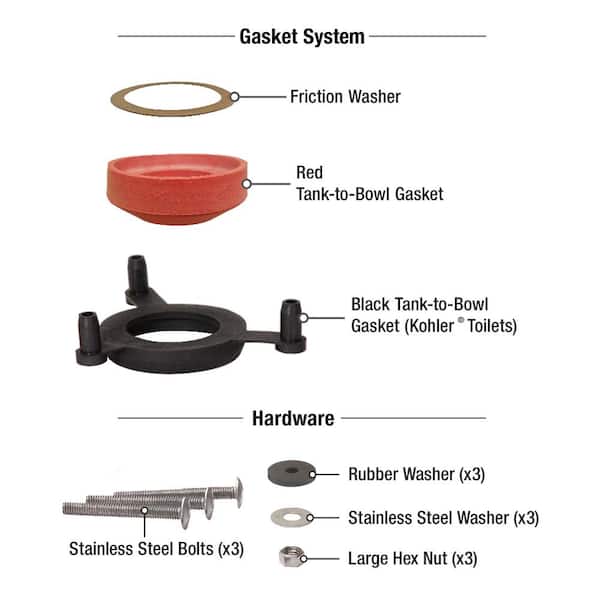 Toilet Tank-To-Bowl Washer 818-606 