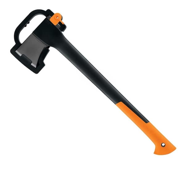 4 lb. Axe with 23.5 in. Wood Handle, Shock-Absorbing Handle, X15 Super Wood Splitting Axe for Medium to Large Size Logs