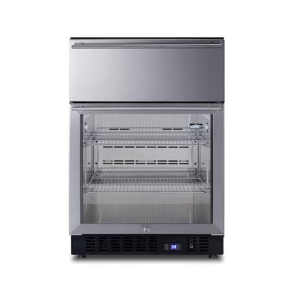 Summit Appliance 23.63 in. Commercial Refrigerator with Drawer in Stainless Steel