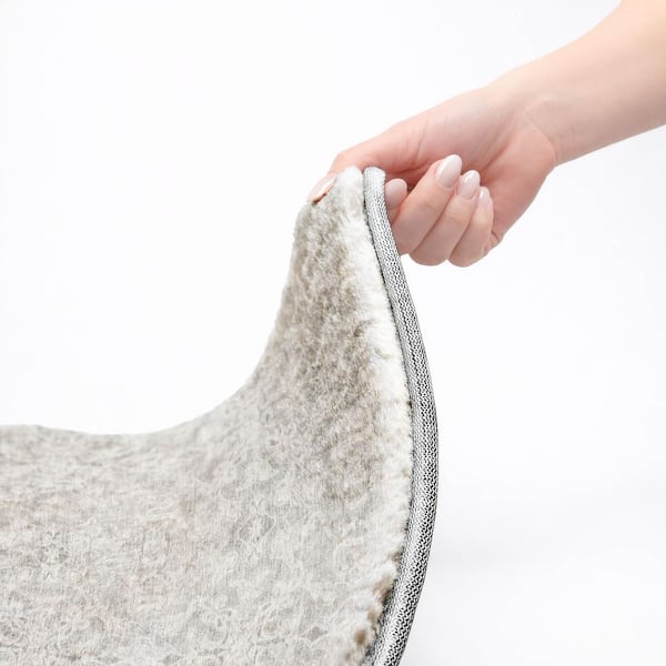Dream Shag Premium Machine Washable Abstract ADS784 Silver 8 ft. x 10 ft. Area Rug