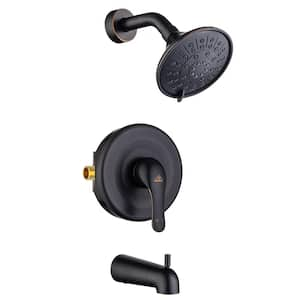 Single Handle 3-Spray Tub and Shower Faucet 1.8 GPM in Oil Rubbed Bronze Valve Included