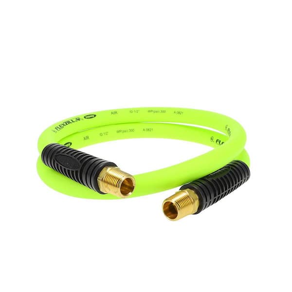 1/2 in. x 4 ft. Air Hose, Whip Hose with 1/2 in. MNPT Swivel and 1/2 in. MNPT Fittings
