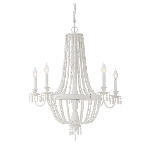 Filament Design 5-Light Porcellan Chandelier