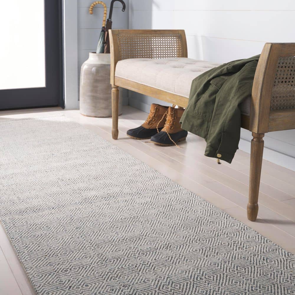 Martha Stewart 2 ft. x 8 ft. Dark Green/Ivory Monochrome Diamond Runner Rug price history on PriceWatchPro