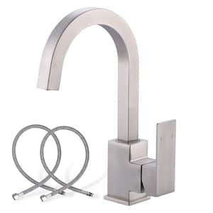 Single-Handle Bar Faucet Deckplate Not Included in Brushed Nickel