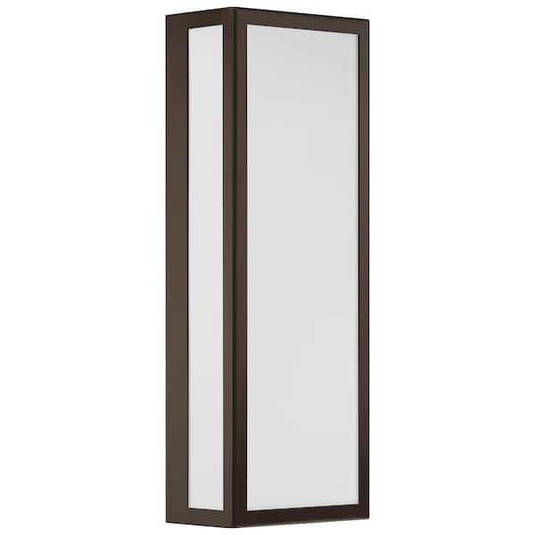 Access Lighting - GEO Black, White Indoor/Outdoor Hardwired Wall Lantern Cylinder Sconce with Integrated LED