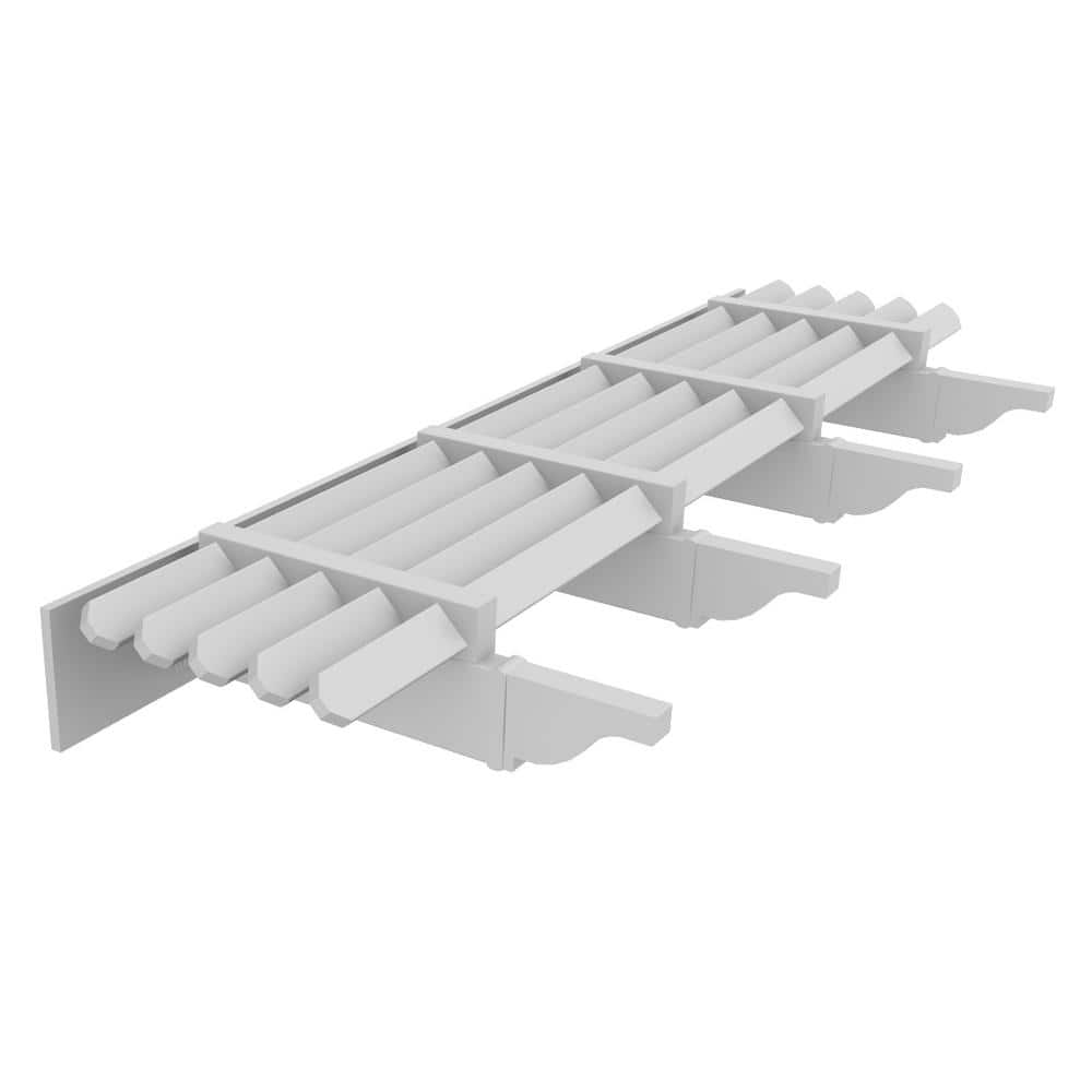 16 ft. White Vinyl Pergola with Flat Canopy
