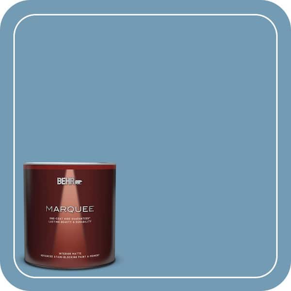 BEHR MARQUEE 1 qt. #560D-5 Ocean View Matte Interior Paint & Primer