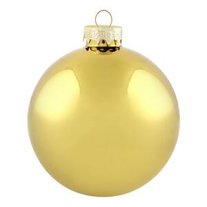 Christmas Balls Gold And White 12 Count 2 Pack