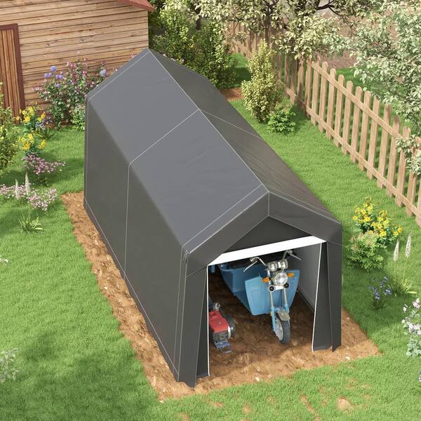 ToolCat 7 ft. x 12 ft. Heavy-Duty Portable Garage Kit Tent with
