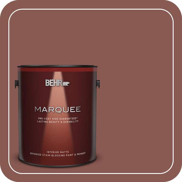 BEHR MARQUEE 1 gal. #MQ1-20 Rust One-Coat Hide Matte Interior Paint & Primer