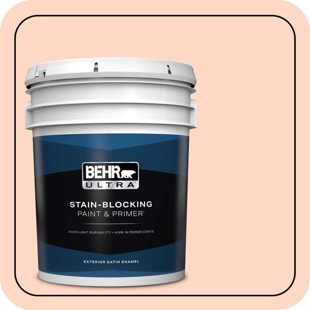 5 gal. #230C-2 Shell Coral Satin Enamel Exterior Paint & Primer product image for price tracking