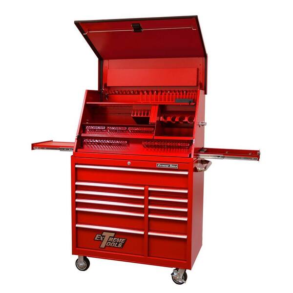 Extreme Tools 41 in. 11-Drawer Tool Chest and Cabinet Combo in Red