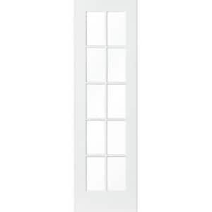 28 in. x 80 in. 10-Lite Solid Core MDF Primed Interior Door Slab