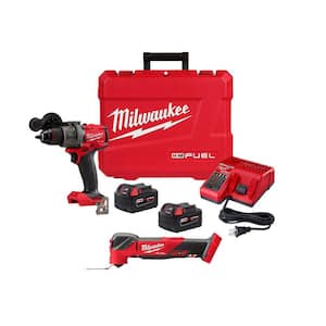 M18 Fuel 18-V Lithium-Ion Brushless Cordless 1/2 in. Hammer Drill Driver Kit with M18 FUEL Multi-Tool