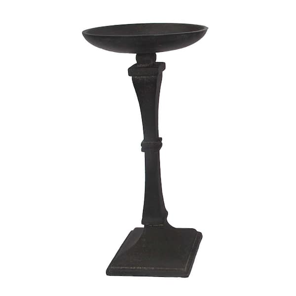 A & B Home 13.4 in. Fabius Matte Black Candle Holder AV42510 The Home