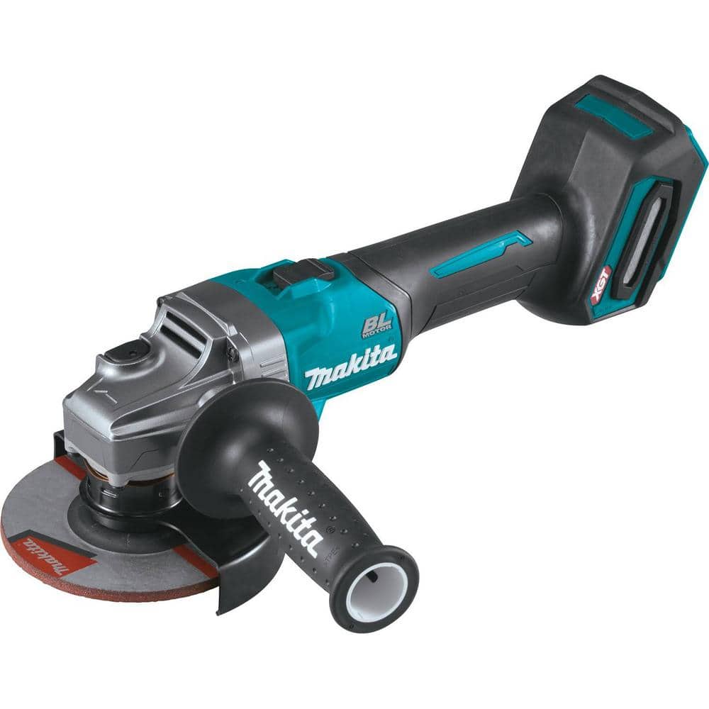 Makita 40V Max XGT Brushless Cordless 4-1/2/5 in. Angle Grinder with Electric Brake (Tool Only) GAG01Z - The Depot