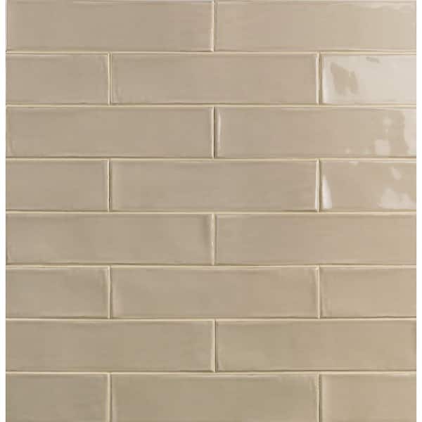 Ivy Hill Tile Birmingham Fawn 3 in. x 12 in. Polished Ceramic Subway Tile (5.38 sq. ft. / box)
