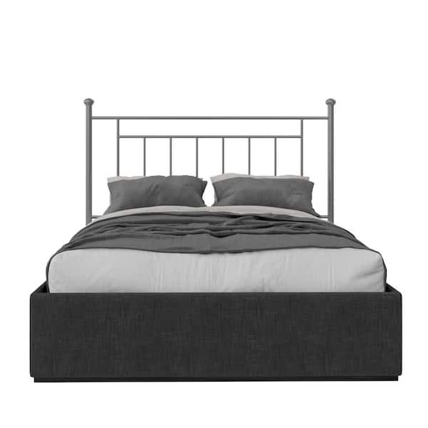 Dorel Living Harrold Pewter Gray Full, Pewter Metal Bed Frame