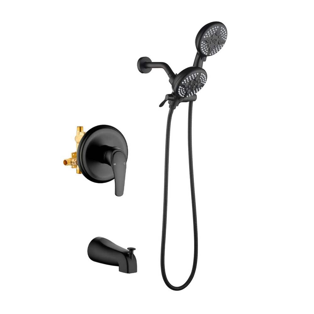Heemli Rain Single Handle 5-Spray Tub Shower Faucet Handheld Combo