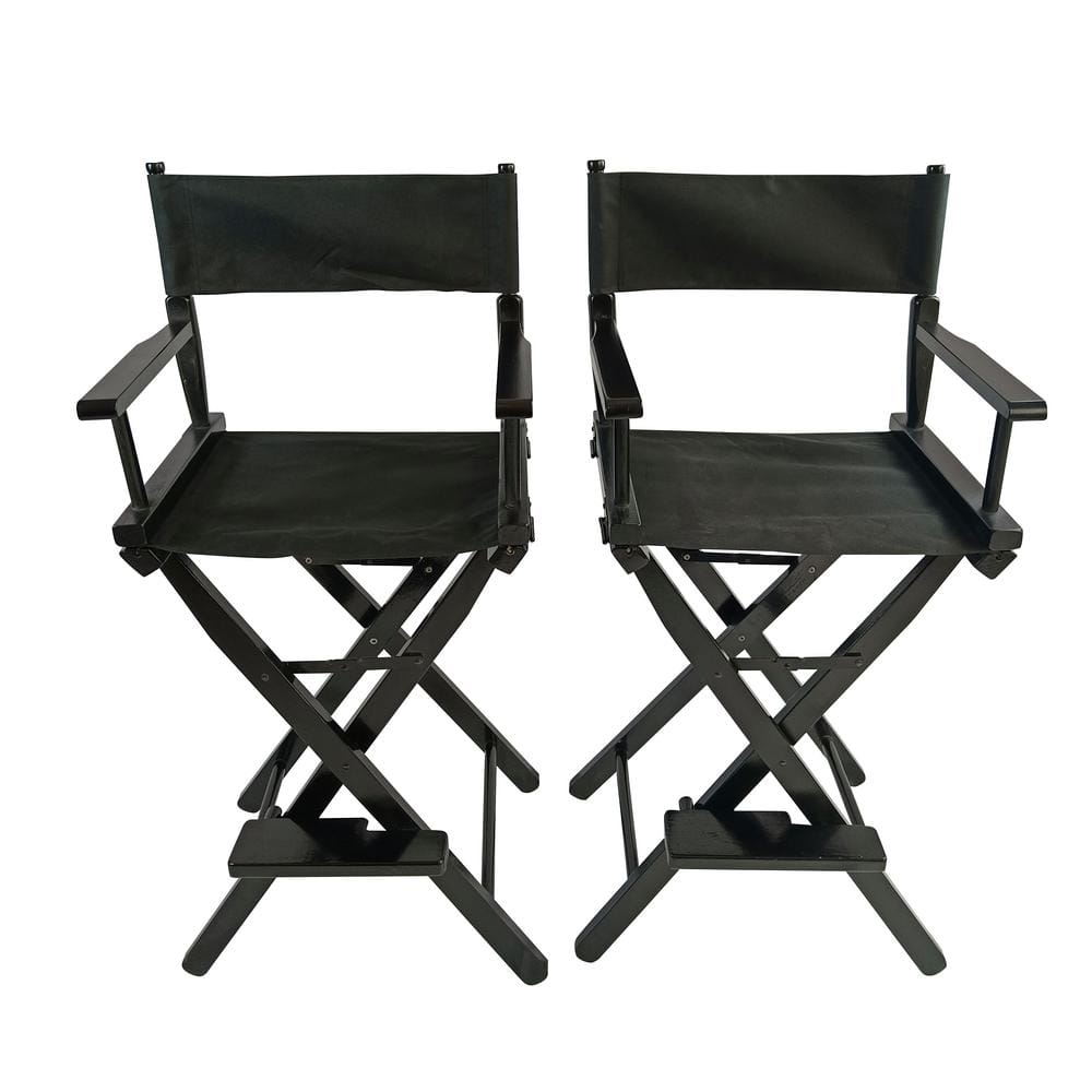 Foldable Casual Home Directors Chair, 2-Pieces/Set Populus Plus Canvas, Su