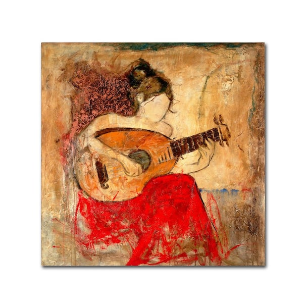 Trademark Fine Art 24 in. x 24 in. "Vanessa" by Joarez Printed Canvas Wall Art