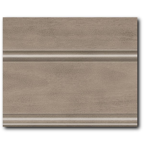 KraftMaid 4 in. x 3 in. Finish Chip Cabinet Color Sample in Translucent Monument Grey Oak