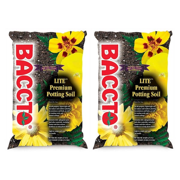 Unbranded 1440 Baccto Lite Premium Outdoor Potting Soil, 40 Qt. (2-Pack)