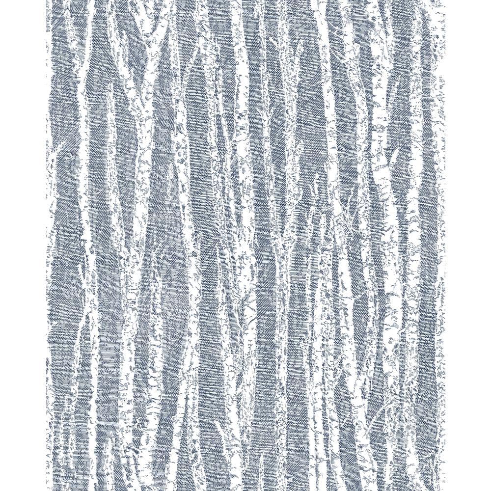 Toyon Blue Birch Tree Paper Strippable Roll (Covers 56.4 sq. ft.)