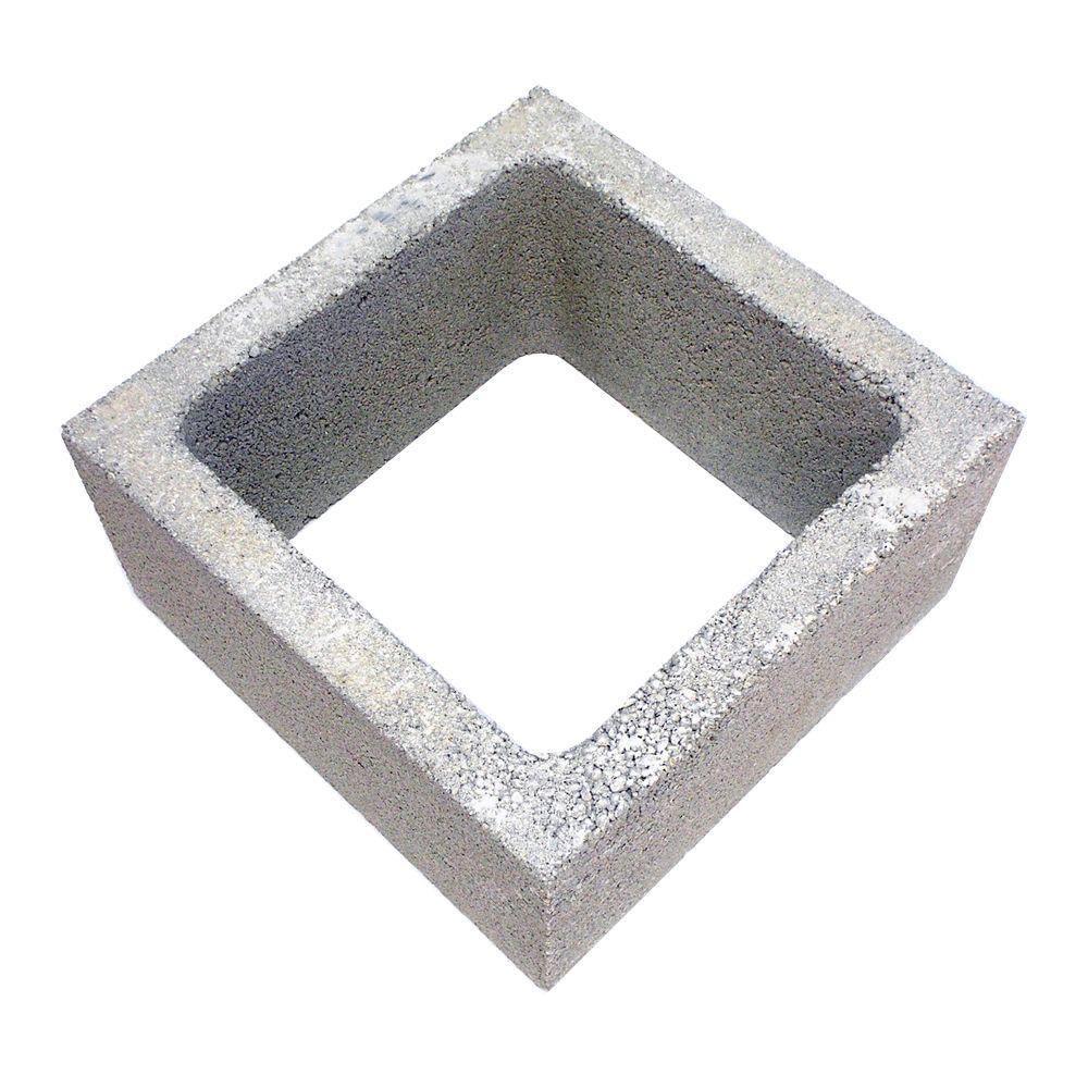 16 In X 8 In X 16 In Concrete Column C19 Block 1001734 The Home Depot
