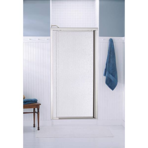 STERLING Vista II 31-1/4 in. x 65-1/2 in. Framed Pivot Shower Door in Nickel with Handle
