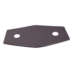 Two-Hole Remodel Cover Plate for Bathtub and Shower Valves, Oil Rubbed Bronze