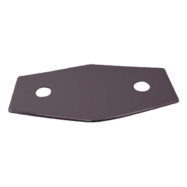 Westbrass Two-Hole Remodel Cover Plate for Bathtub and Shower Valves, Oil Rubbed Bronze