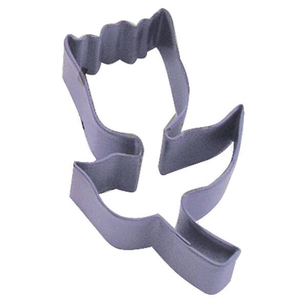 CybrTrayd Tulip 3.25 in. Lavender Polyresin Cookie Cutter/Recipe (Lot of 12)
