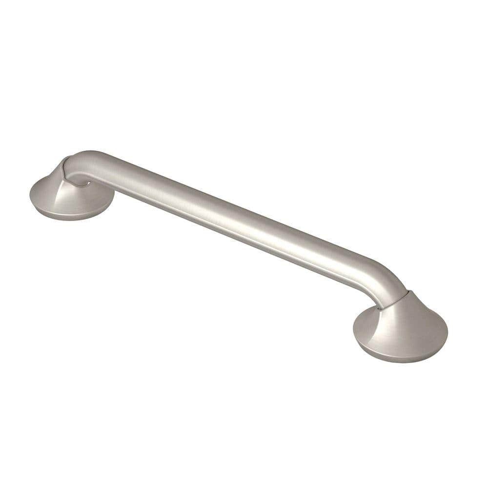 Moen Eva 24-in Brushed Nickel Wall Mount (ADA Compliant) Grab Bar Moen Eva 24-in Brushed Nickel Wall Mount (ADA Compliant) Grab Bar