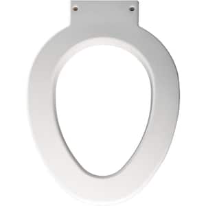 Medic-Aid Elongated Closed Front Toilet Seat in White