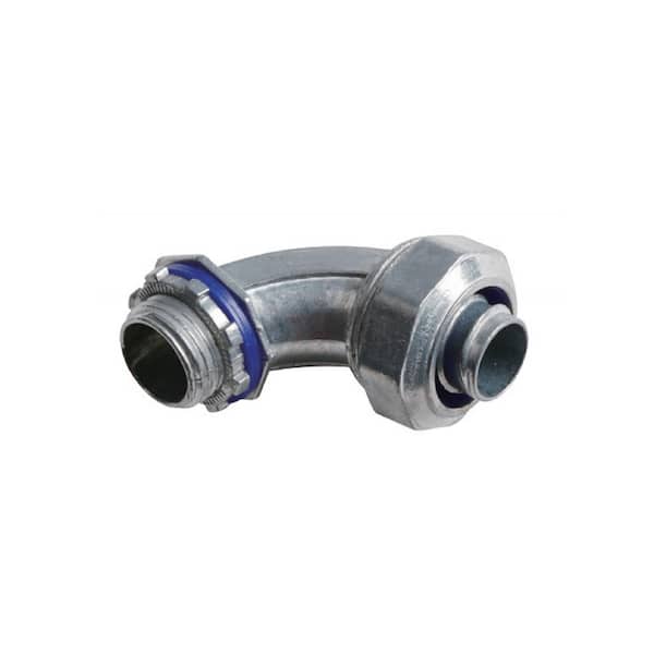 Commercial Electric 1/2 in. Uninsulated Liquid-Tight 90-Degree Connector (1-Pack)