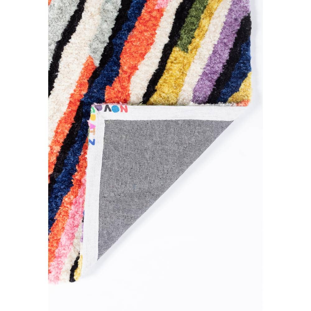 Multicolor Tufted Synthetic 9' x 12' Rectangular Area Rug