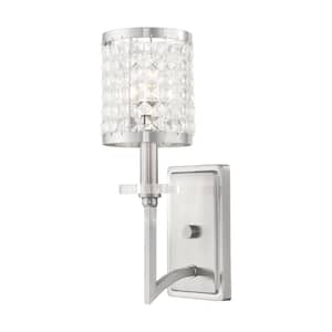 Grammercy 1 Light Brushed Nickel Wall Sconce
