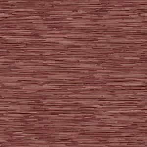 TexStyle Collection Terracotta Red Bronze Effect Horizontal Stripe Satin Finish Non-Pasted on Non-Woven Wallpaper Roll