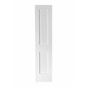 18 in. x 80 in. Double Panel Solid Core White Composite Primed Smooth Texture Interior Door Slab