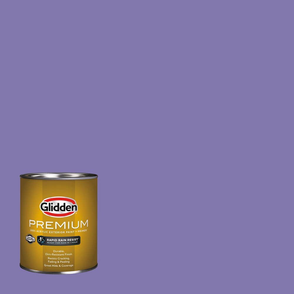 Glidden Premium 1 qt. PPG1247-6 Purple Rhapsody Satin Exterior