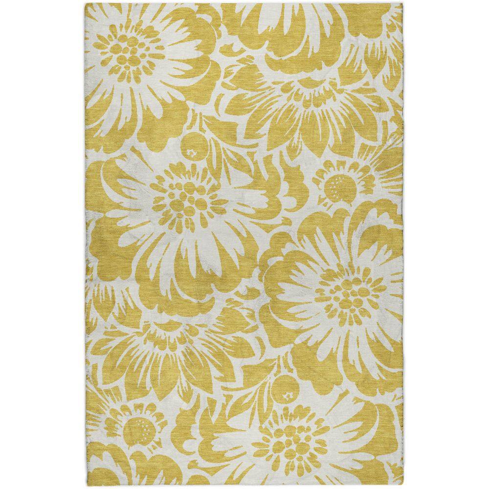 Dream Shag Premium Machine Washable Abstract ADS551 Gold 5 ft. x 7 ft. 6 in. Area Rug price history on PriceWatchPro