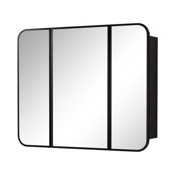 HBEZON Leva 36 in. W x 30 in. H Rectangular Medicine Cabinet with