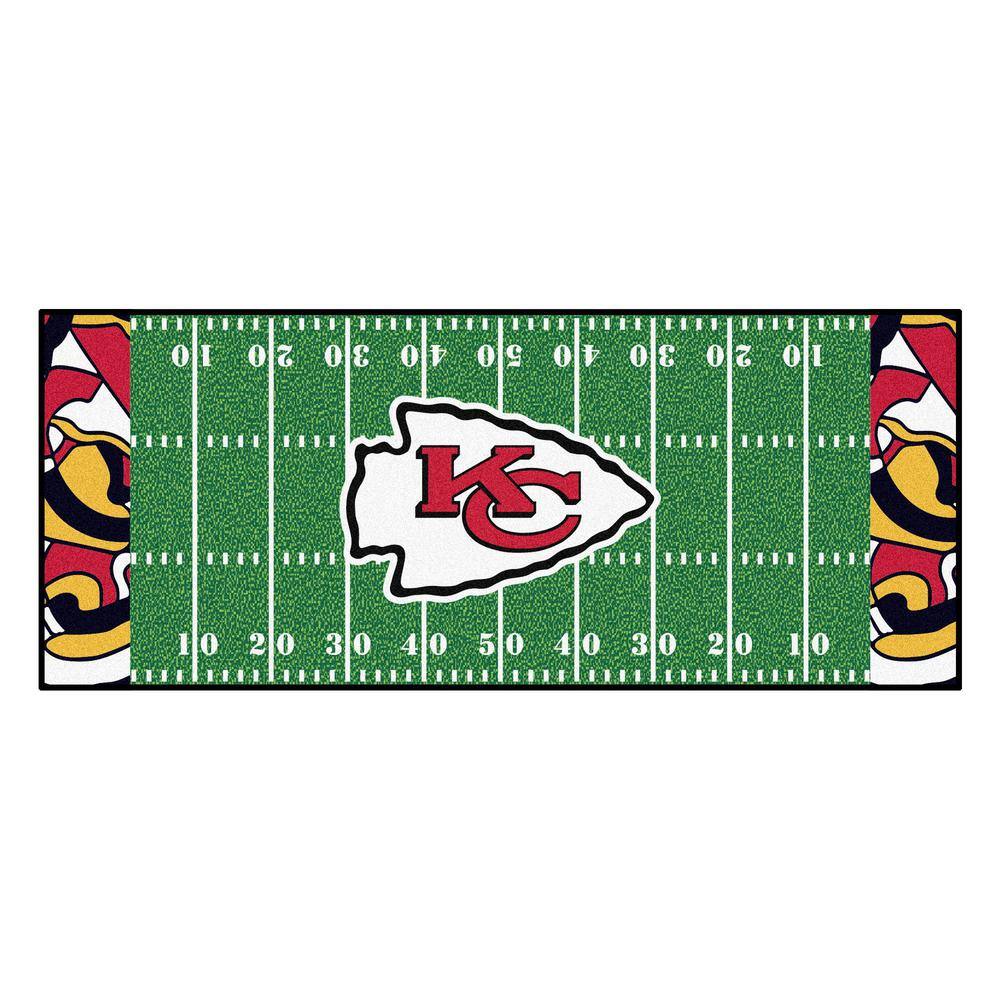 FANMATS NFL - Kansas City Chiefs 30 in. x 72 in. Indoor Ticket Runner Rug  23125 - The Home Depot
