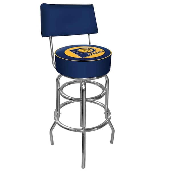 Trademark Indiana Pacers NBA 30 in. Chrome Padded Swivel Bar Stool