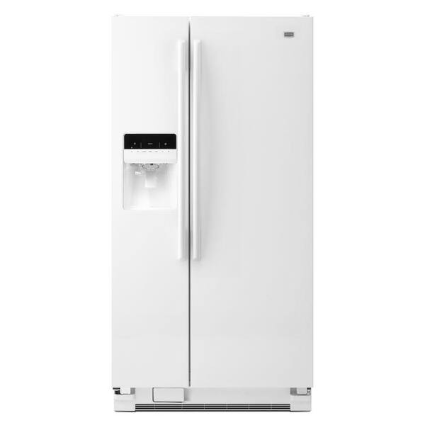 Maytag 33 in. W 22.0 cu. ft. Side by Side Refrigerator in White-DISCONTINUED