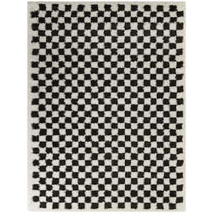 Covey Charcoal 9 ft. x 12 ft. Geometric Area Rug